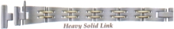10mm Straight End Solid Link Bracelet