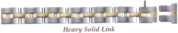 Elegant 8mm Heavy Solid Link Straight End Bracelet