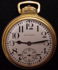 1950′S SWISS POCKET WATCH   Nice Shape