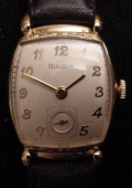 UNIQUE VINTAGE CUSHION BULOVA WITH FANCY LUGS